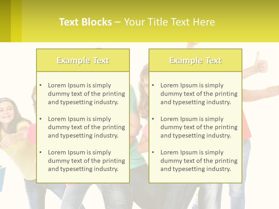 Group Of Children PowerPoint Template