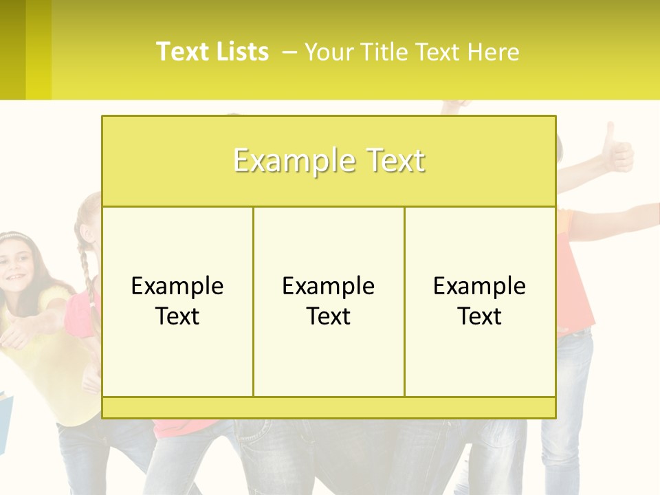 Group Of Children PowerPoint Template