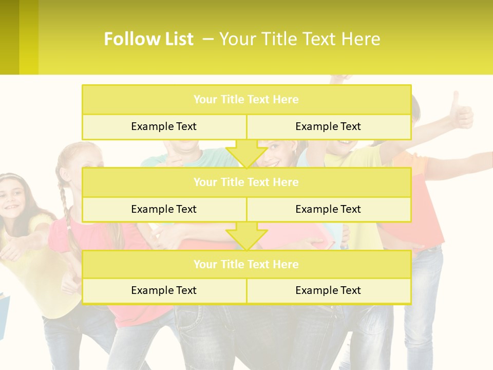 Group Of Children PowerPoint Template