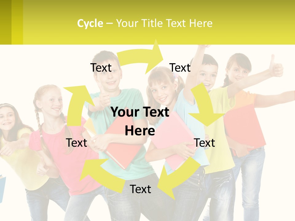 Group Of Children PowerPoint Template