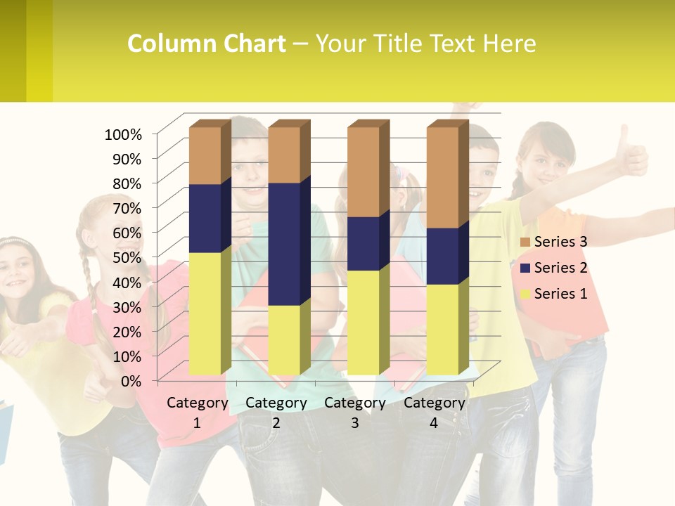 Group Of Children PowerPoint Template