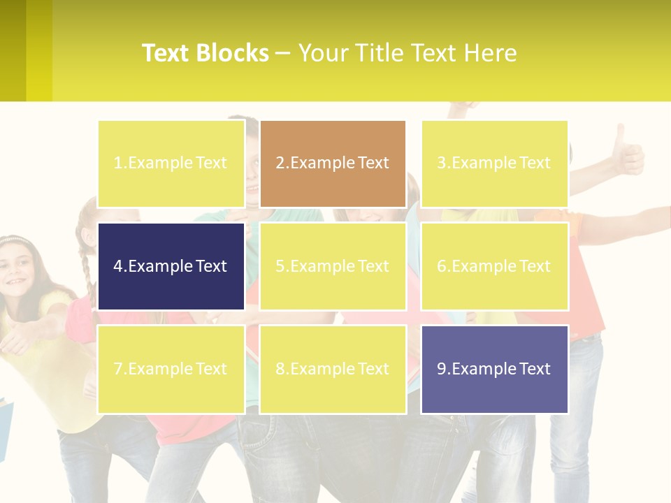 Group Of Children PowerPoint Template