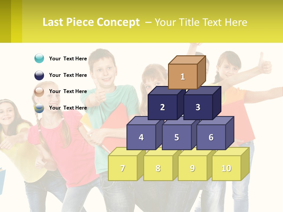 Group Of Children PowerPoint Template