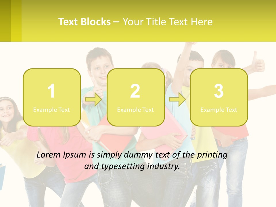 Group Of Children PowerPoint Template