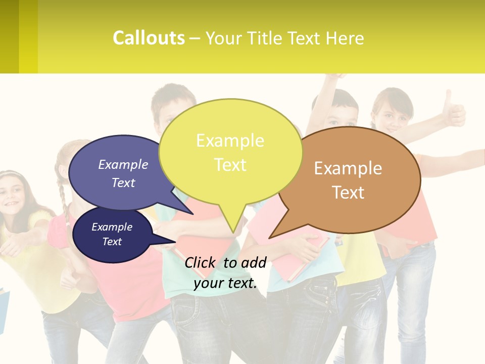 Group Of Children PowerPoint Template