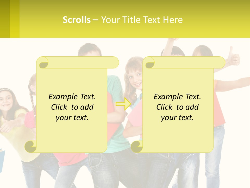 Group Of Children PowerPoint Template