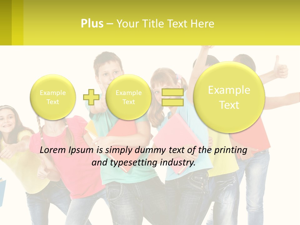 Group Of Children PowerPoint Template