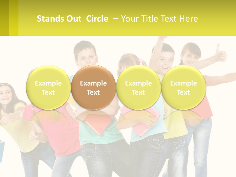 Group Of Children PowerPoint Template