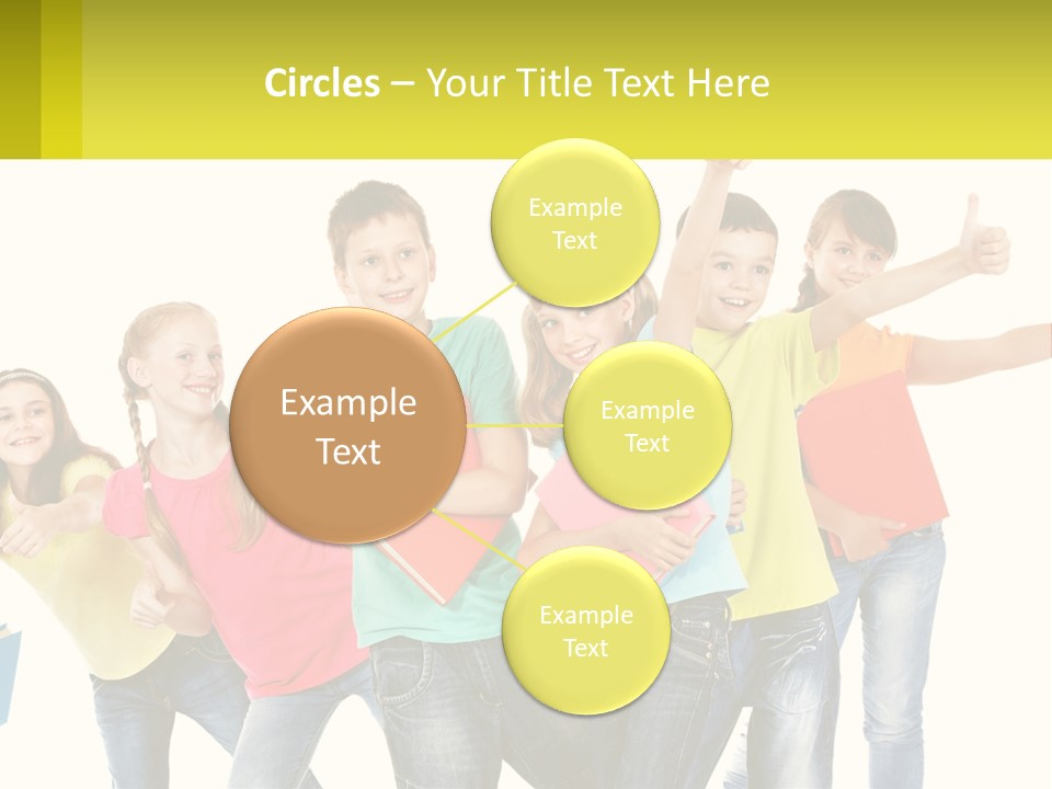 Group Of Children PowerPoint Template