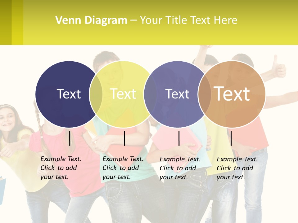 Group Of Children PowerPoint Template