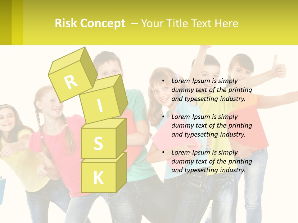 Group Of Children PowerPoint Template