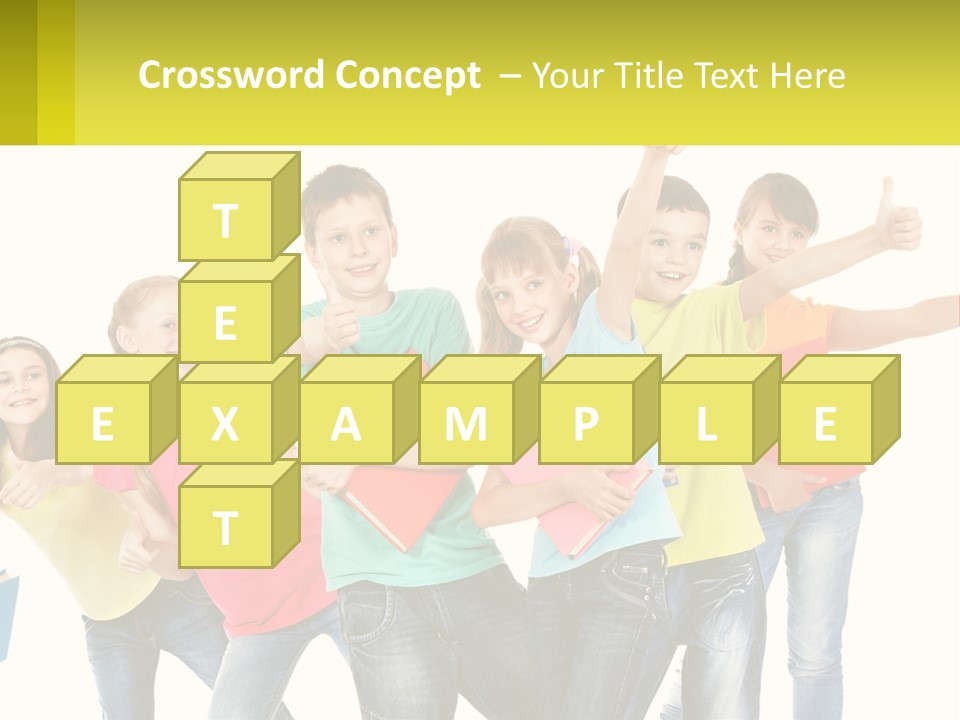 Group Of Children PowerPoint Template