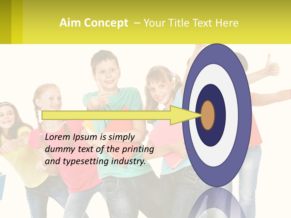 Group Of Children PowerPoint Template