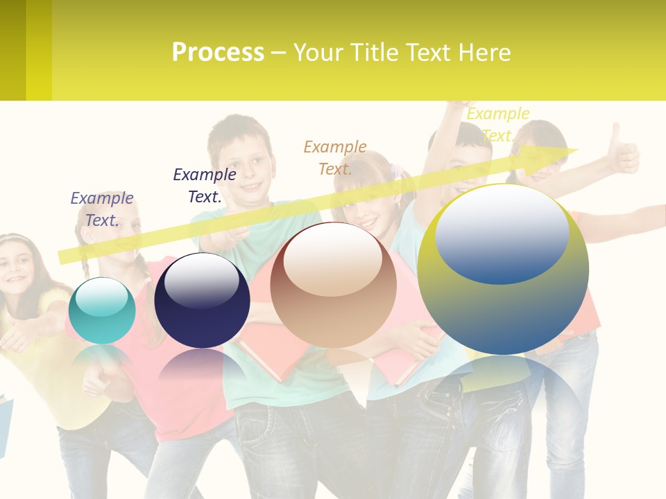 Group Of Children PowerPoint Template