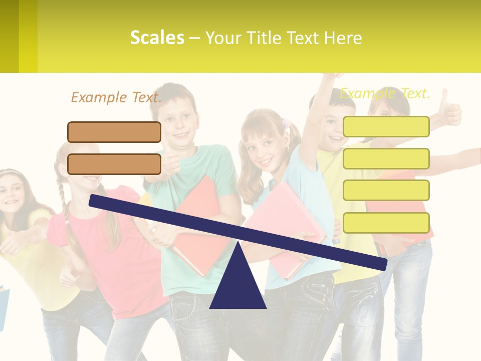 Group Of Children PowerPoint Template