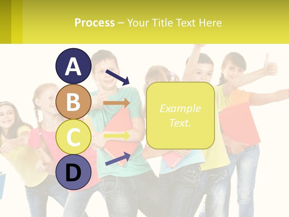 Group Of Children PowerPoint Template