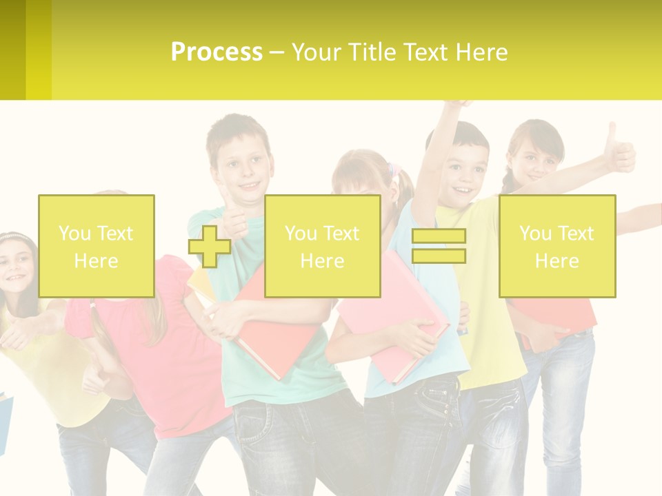 Group Of Children PowerPoint Template
