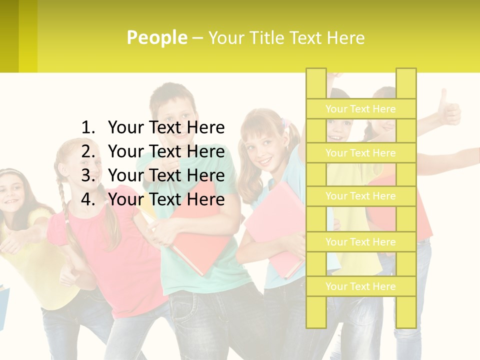 Group Of Children PowerPoint Template