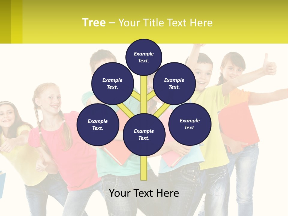 Group Of Children PowerPoint Template