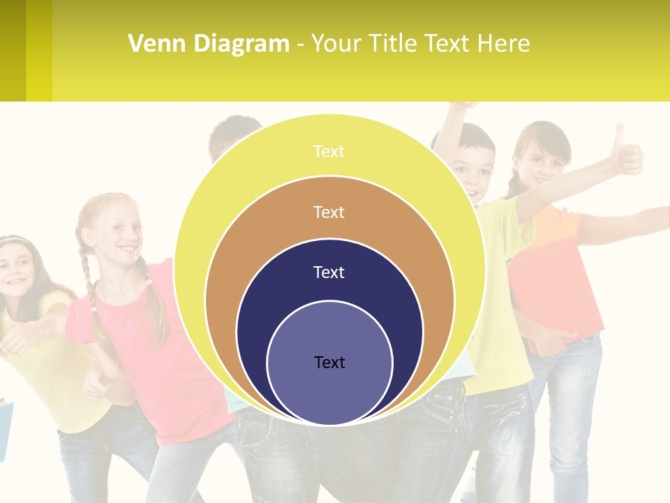 Group Of Children PowerPoint Template