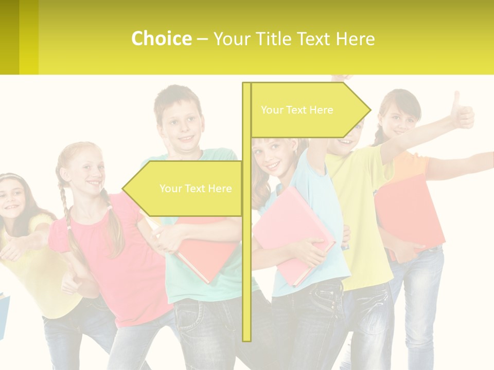Group Of Children PowerPoint Template