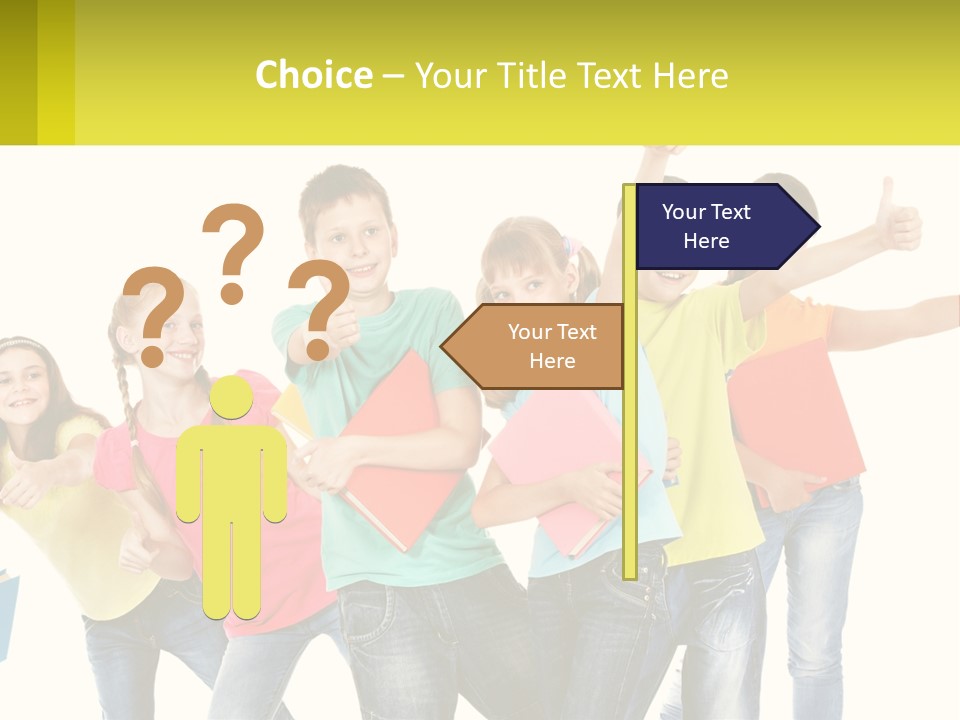 Group Of Children PowerPoint Template