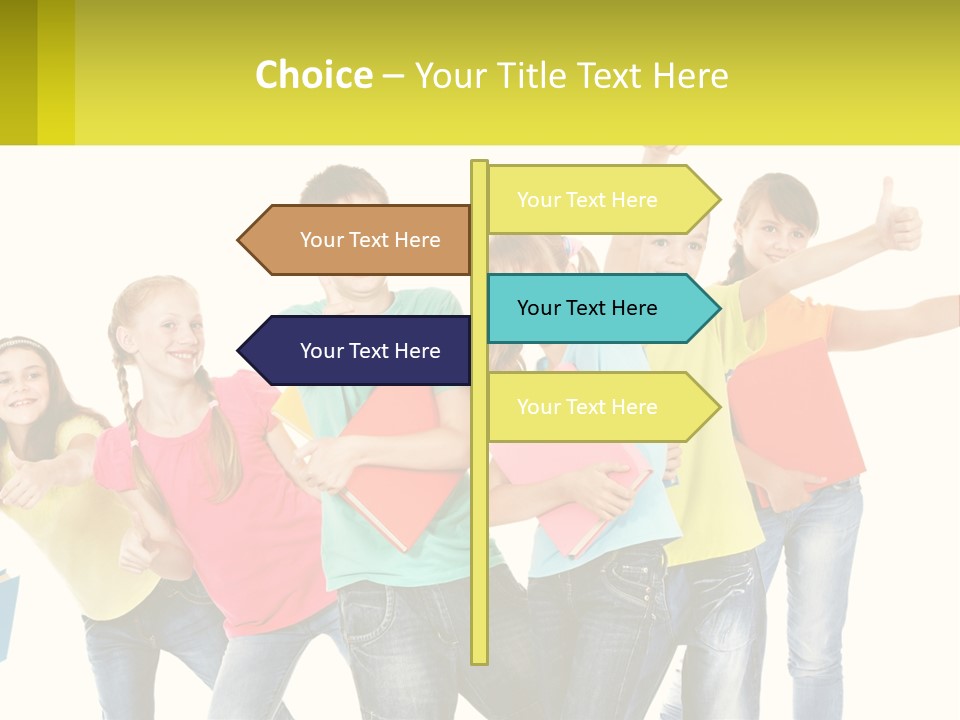 Group Of Children PowerPoint Template
