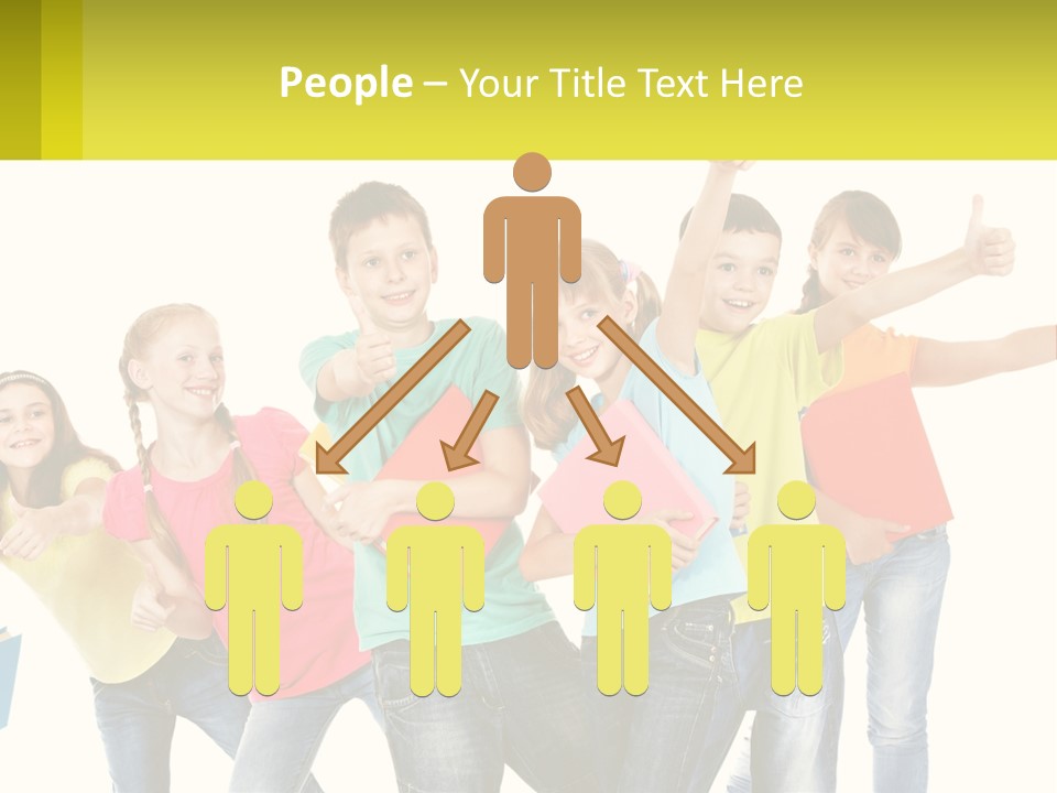 Group Of Children PowerPoint Template