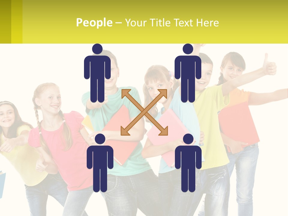 Group Of Children PowerPoint Template