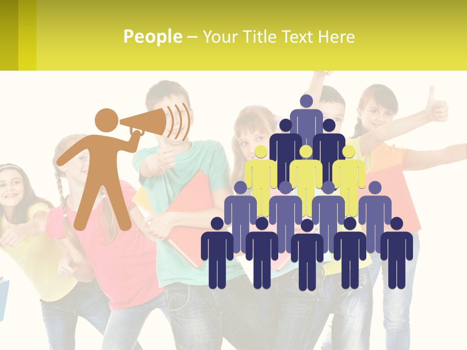 Group Of Children PowerPoint Template