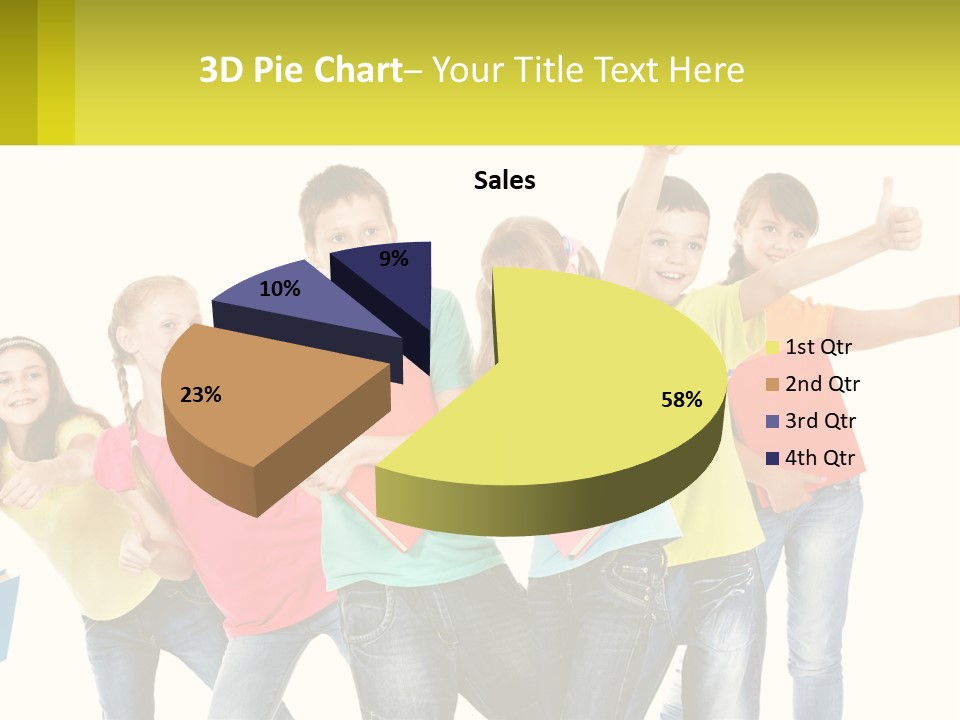 Group Of Children PowerPoint Template