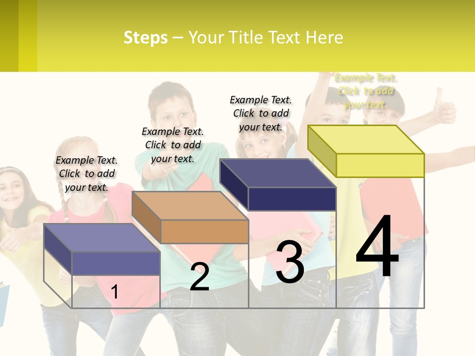 Group Of Children PowerPoint Template