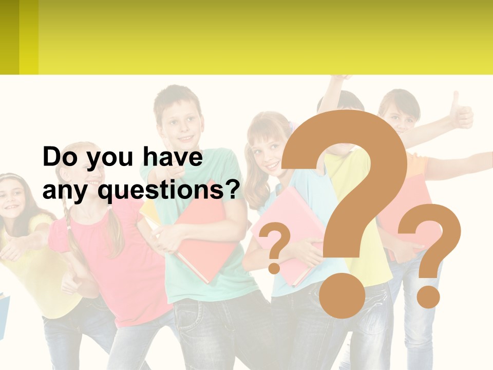 Group Of Children PowerPoint Template