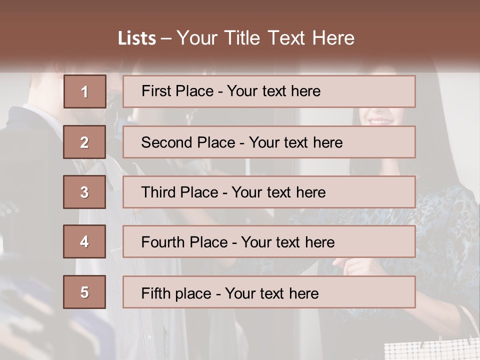 The Girl Picks Up A Shirt For Her Husband PowerPoint Template
