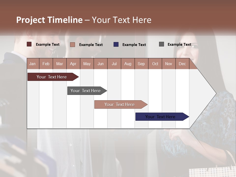The Girl Picks Up A Shirt For Her Husband PowerPoint Template
