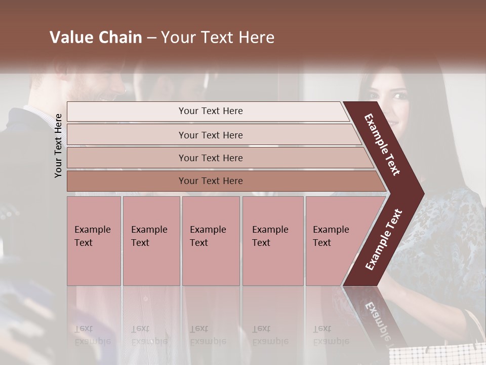 The Girl Picks Up A Shirt For Her Husband PowerPoint Template