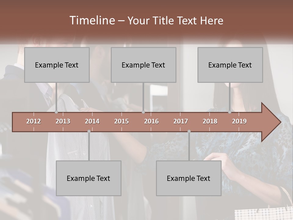 The Girl Picks Up A Shirt For Her Husband PowerPoint Template