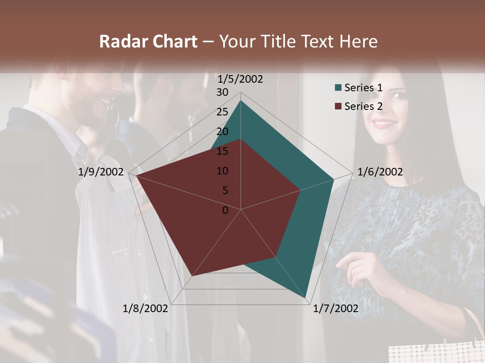 The Girl Picks Up A Shirt For Her Husband PowerPoint Template