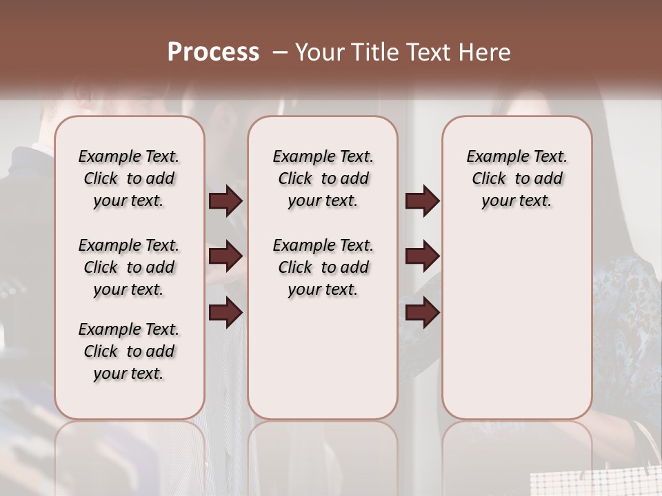 The Girl Picks Up A Shirt For Her Husband PowerPoint Template