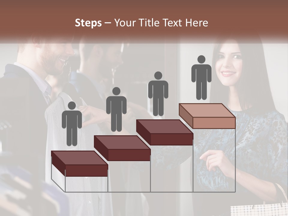 The Girl Picks Up A Shirt For Her Husband PowerPoint Template