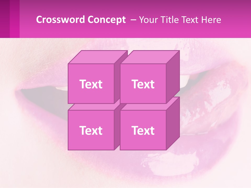 Pink Lips PowerPoint Template