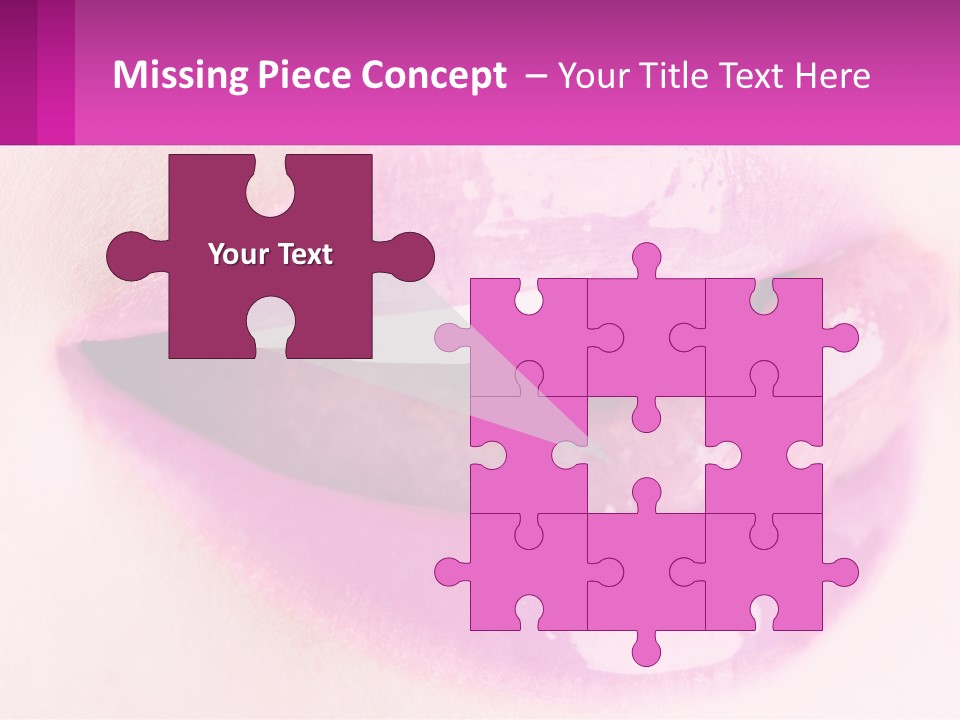 Pink Lips PowerPoint Template