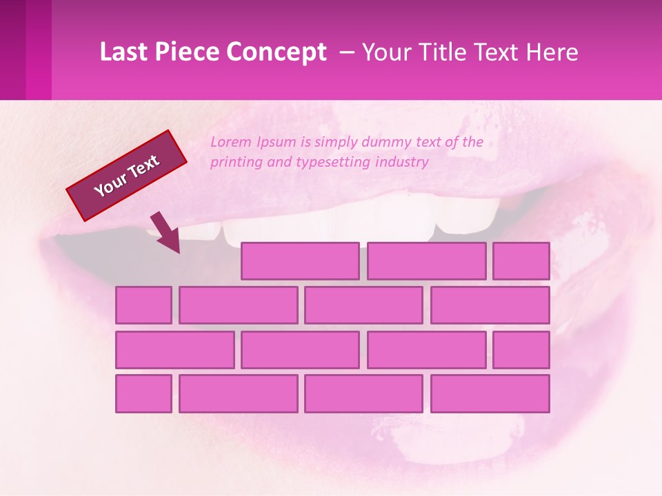 Pink Lips PowerPoint Template