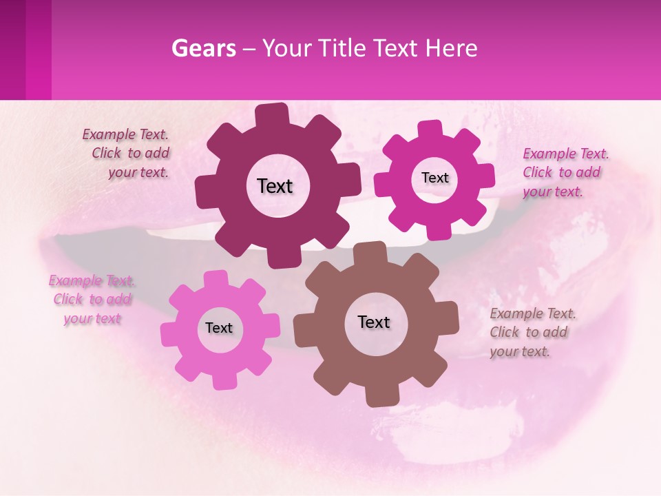 Pink Lips PowerPoint Template