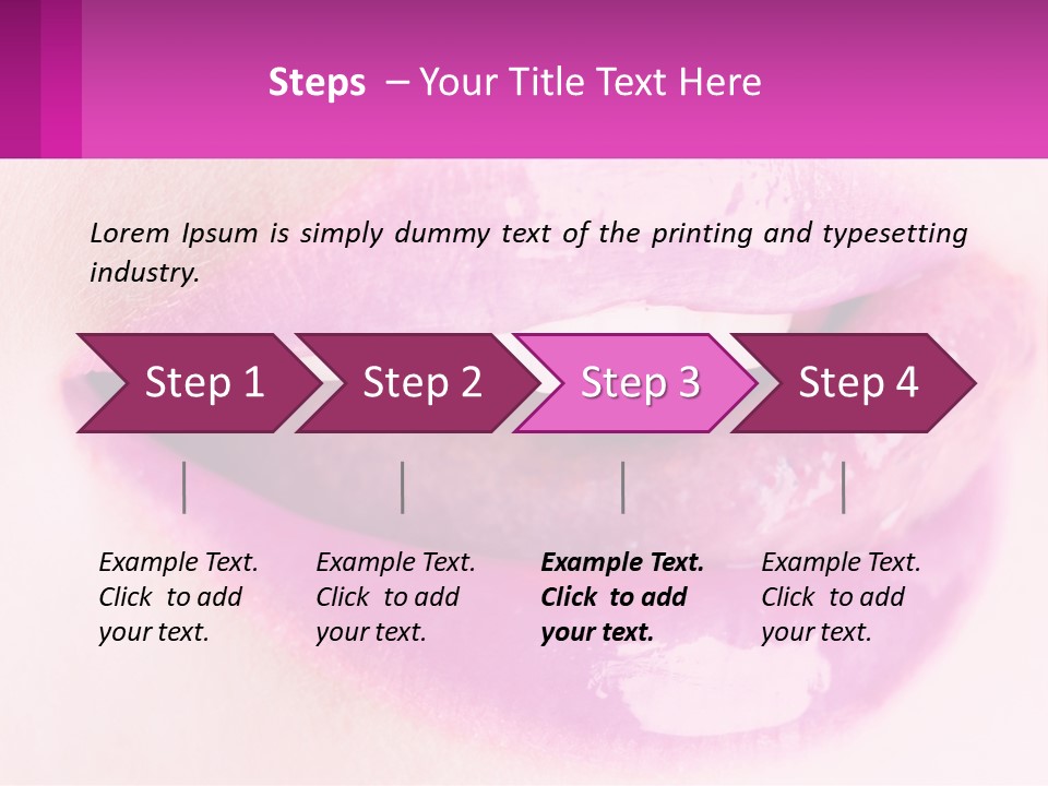 Pink Lips PowerPoint Template