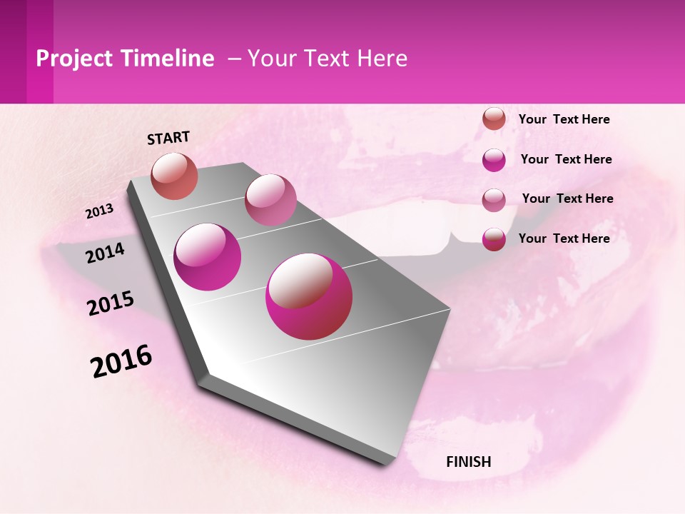 Pink Lips PowerPoint Template