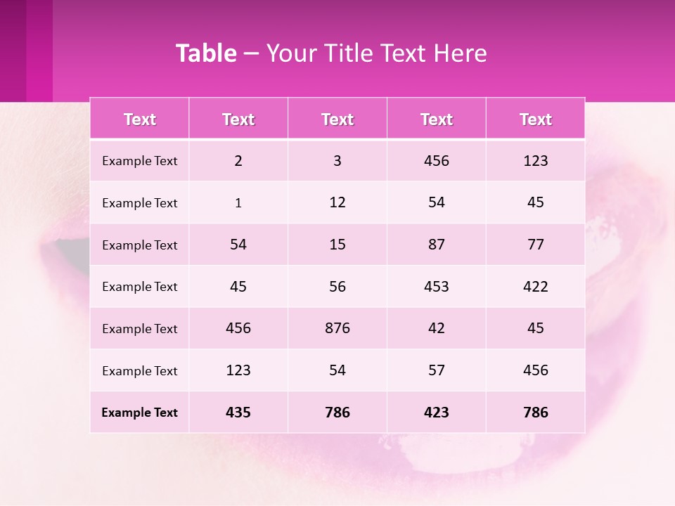 Pink Lips PowerPoint Template