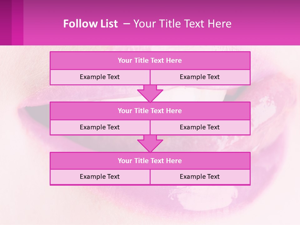Pink Lips PowerPoint Template