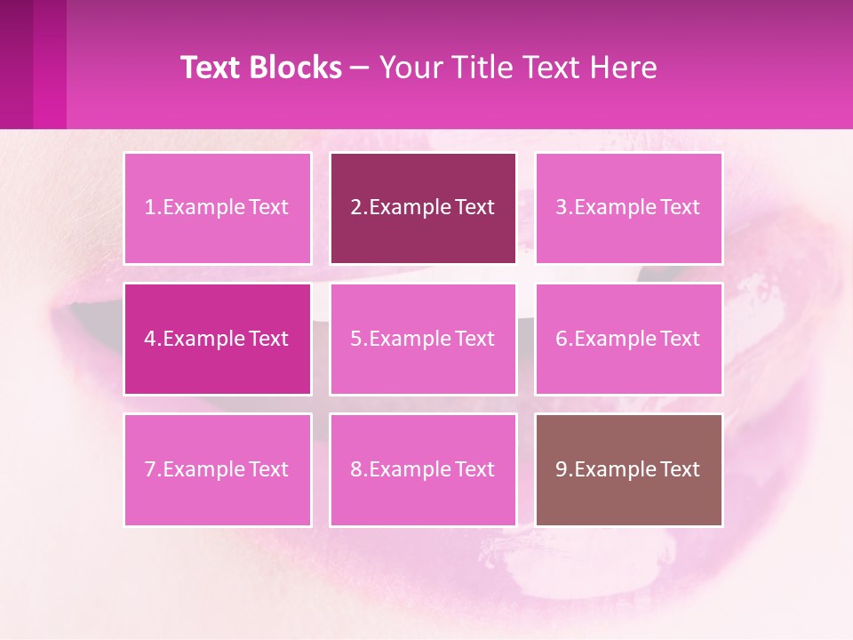 Pink Lips PowerPoint Template