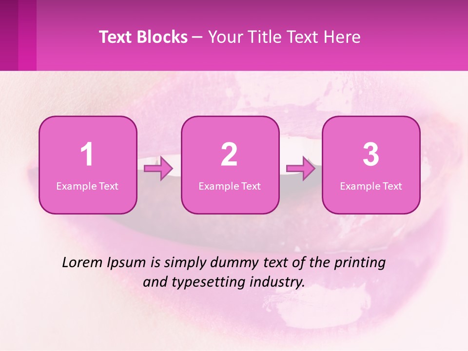 Pink Lips PowerPoint Template
